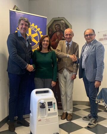 Il Rotary Club Novi Ligure dona un concentratore di ossigeno alla RSA Don Beniamino