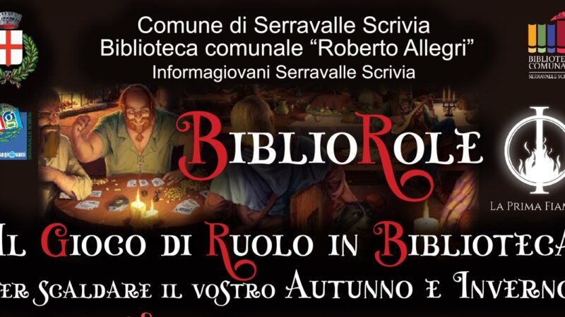 Serravalle Scrivia, arriva “Bibliorole”, il gioco di ruolo in biblioteca